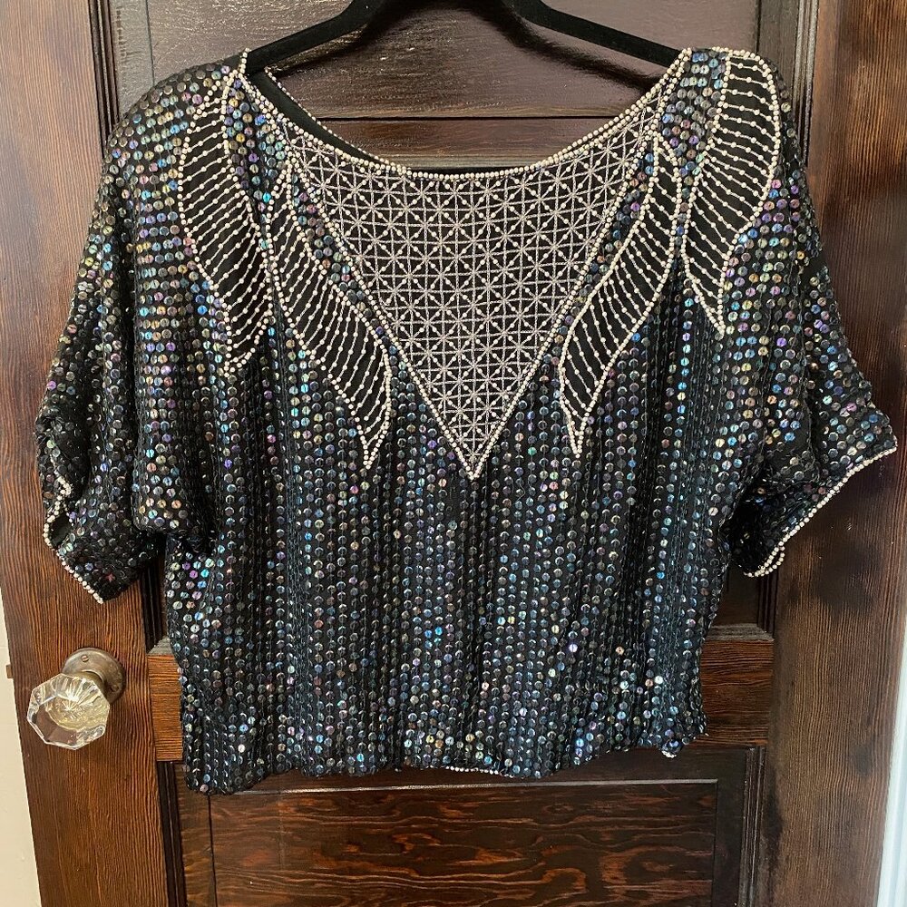 Vintage beaded top